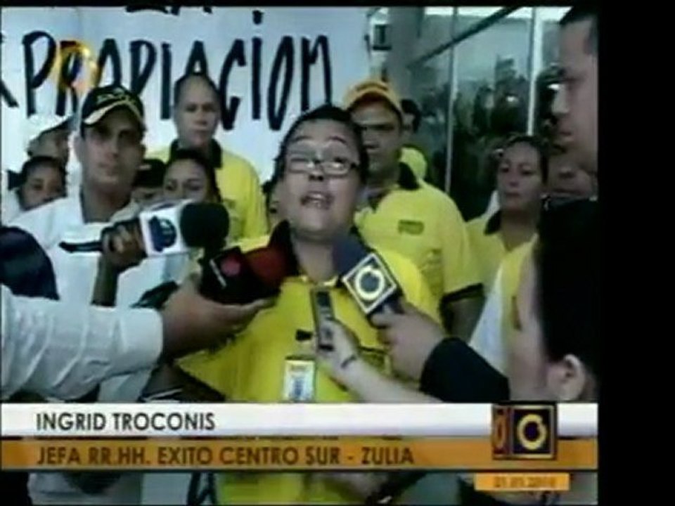 Ayer hubo protestas contra la expropiación de Éxito por part