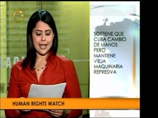 Human Right Watch calificó negativamente a Cuba porque su ac