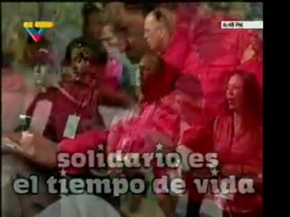 @globovision Presidente Chavez presenta el himno del Psuv en