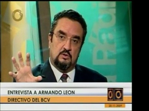 Armando León, del BCV, aclaró que la intervención busca evit