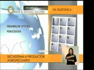 En Táchira hubo un nuevo secuestro. Esta vez la víctima fue