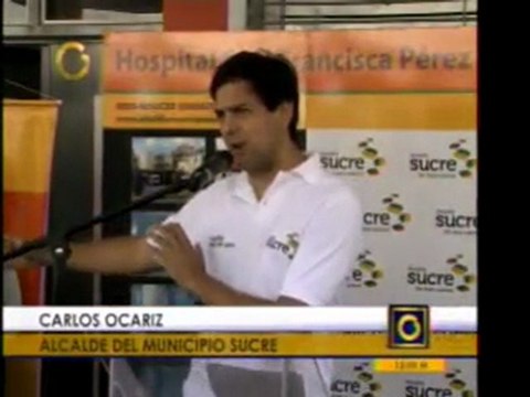 El alcalde de Sucre, Carlos Ocariz, entregó trabajos en el H