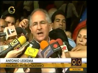 El Alcalde Metropolitano Antonio Ledezma declara desde la au