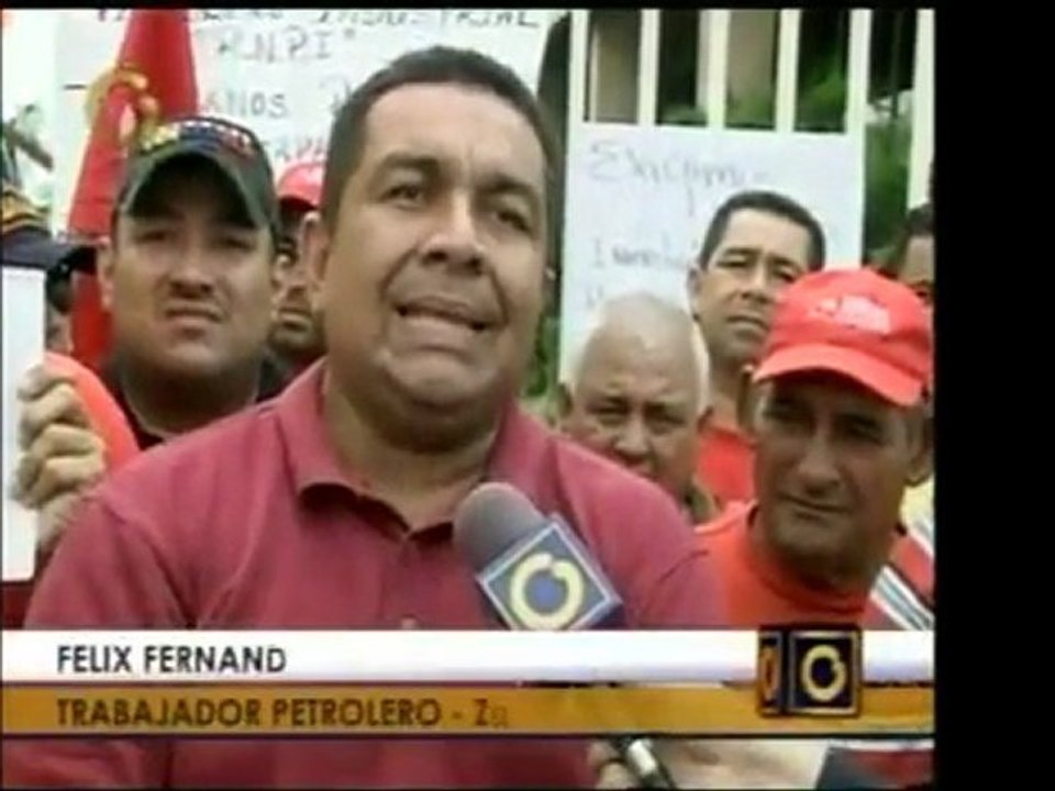 Tres veces esta semana los trabajadores petroleros reclaman