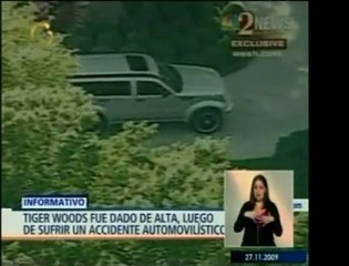 Se informa que Tiger Woods está fuera de pelgro y n sufrió m