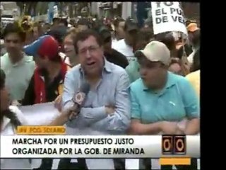 En la marcha por Miranda, el gobernador tachirense César Pér