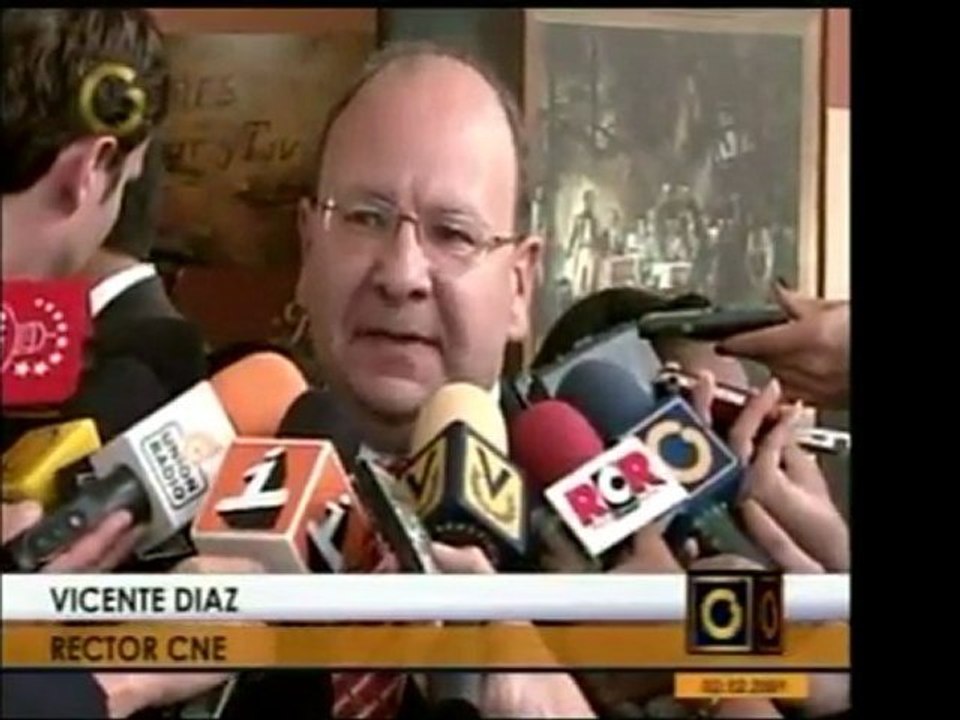 El rector del CNE Vicente Díaz calificó de "desafortunada" l