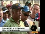 Obreros de PDVAS Gas Anaco protestaron por tercer día en La