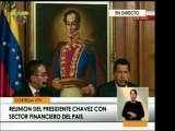 El Pdte. Chavez junto al pdte. del Banco de Venezuela explic