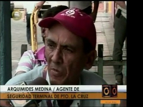 Obreros y empleados del terminal de Puerto al Cruz, en Anzoá