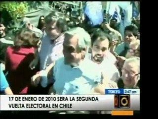 Chile. Candidatos Piñera y Freire irán a segunda vuelta. Si