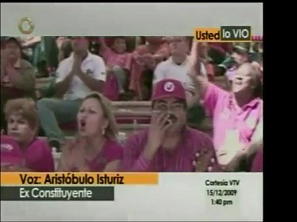 Usted lo vio. Aristóbulo Istúriz