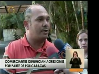Un buhonero cuenta cómo agentes de Policaracas lo golpearon
