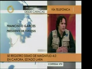 El pdte. de Funvisis informa que en Carora, estado Vargas, s