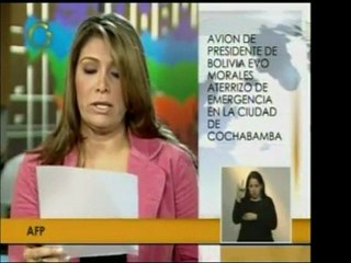 El avión del Pdte. Evo Morales tuvo que aterrizar de emergen