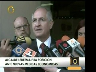 El Alcalde Antonio Ledezma opina sobre las medidas económica