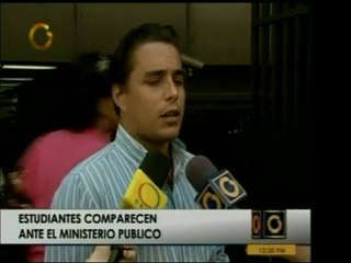 Jóvenes acusados en la marcha estudiantil donde fue detenido