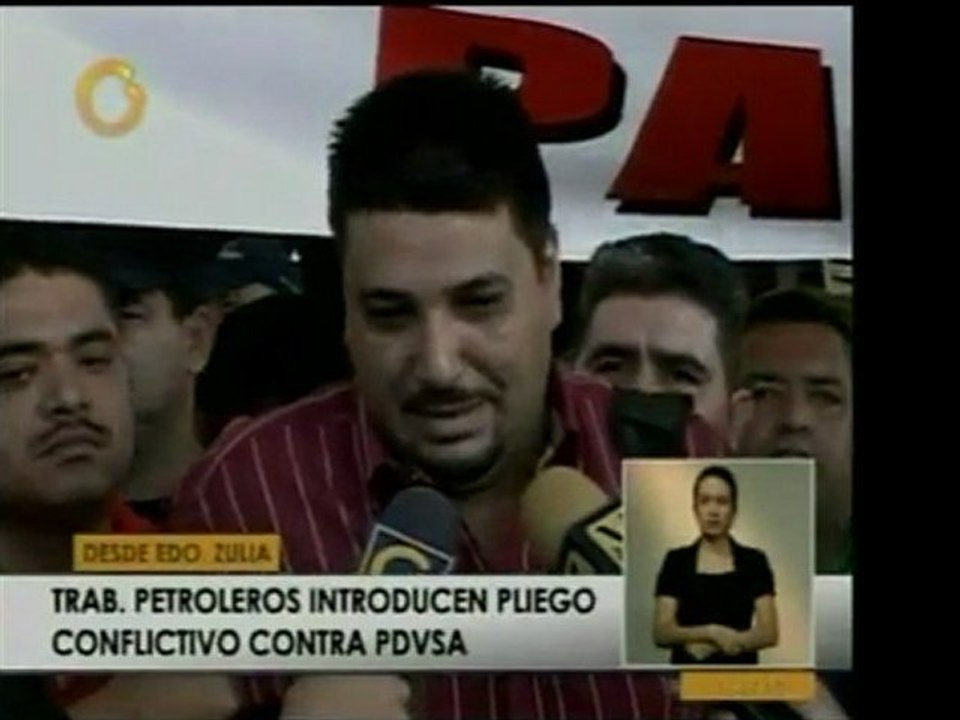 Obreros del sector petrolero zuliano introdujeron un pliego