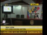 Tibisay Lucena Circunscripciones para elecciones de 2010