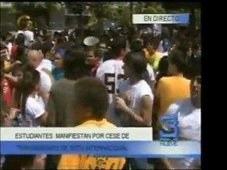 Los estudiantes universitarios partieron hacia Conatel, en L