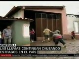 Lluvias continúan causando estragos en Venezuela