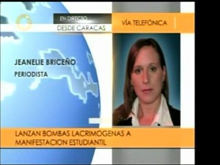 Estudiantes denuncian que los oficialistas lanzaron objetos