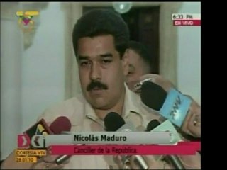 El Canciller Nicolás Maduro rechazó categóricamente las acus