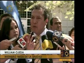 La Mesa de la Unidad presentó ante la Defensoría del Pueblo