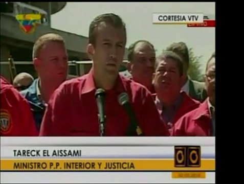 El Min. Tareck El Aissami informó que no tiene conocimiento