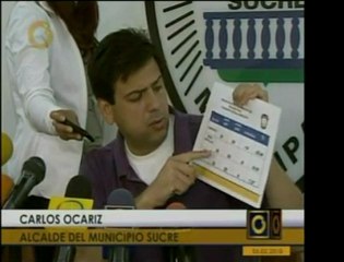 El alcalde de Sucre, Ocariz, reporta mejorías en el combate