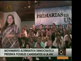 Mov. Alternativa Democrática presenta como candidatos para l