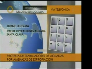 Trabajadores en Zulia, protestan por que presuntamente la Al
