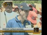 El gob. Capriles Radonsky presenta grupos de protección civi