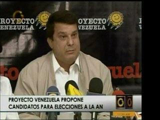 Proyecto Venezuela propuso candidatos a la AN, entre ellos W