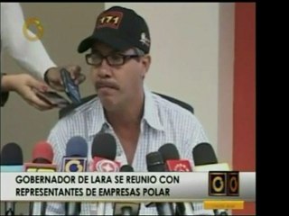 Henry Falcón, gob. De Lara, dijo que la Zona Industrial podr