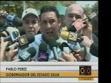 El gob. de Zulia, Pablo Pérez, le asegura al gobierno centra