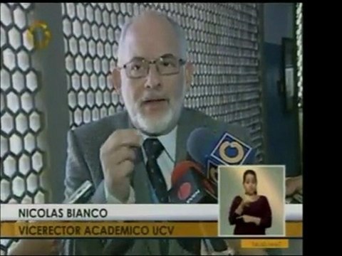 El Prof. Nicolás Blanco, de la UCV, dice que las pruebas de