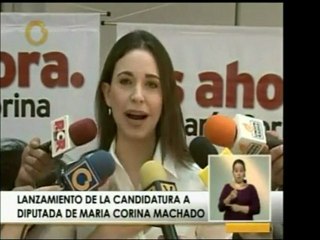 María Corina Machado anunció que se postulará para el Circui
