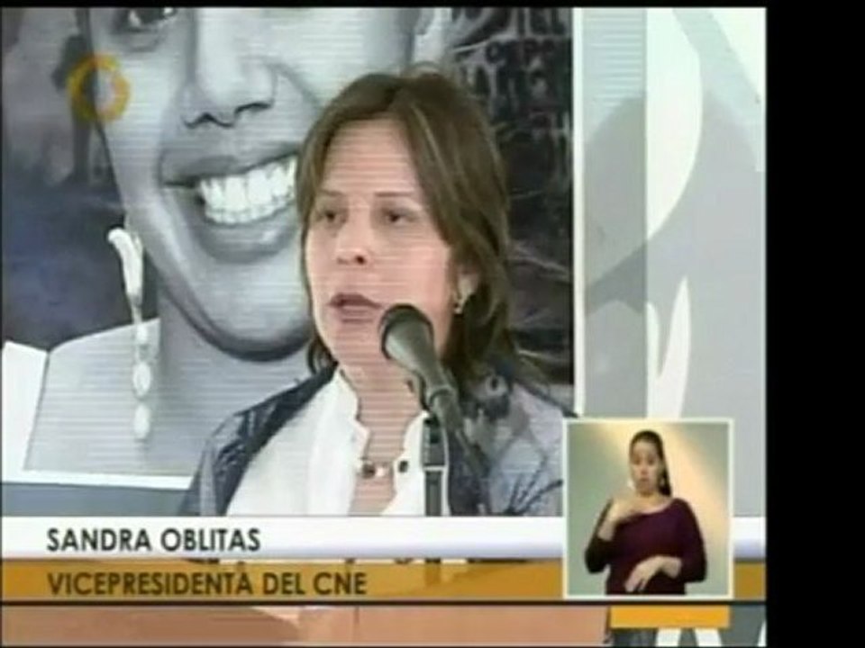 La rectora del CNE Sandra Oblitas hace un balance del regist