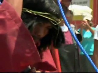 Christ's crucifixion re-enacted in gory ceremony