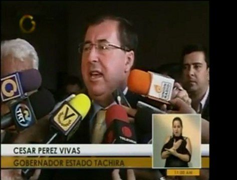 El gob. de Táchira, Pérez Vivas, reclama la falta de presupu