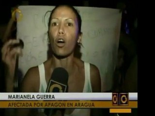 Anoche gran parte del estado Aragua se vió afectada por un a