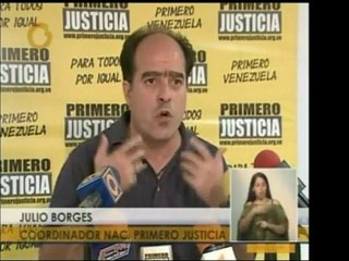 Primero Justicia denuncia presiones contra una campaña suya