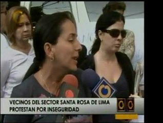 Vecinos de Santa Rosa de Lima cerraron la calle en reclamo p