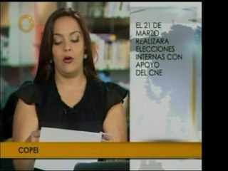 Copei anuncia en un comunicado que convocará elecciones inte