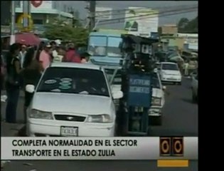 En Zulia se observa normalidad en el transporte público. Sin
