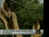 El tifón Tomás pasó por Australia causando cuantiosos daños