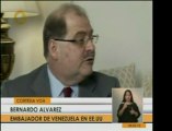 El embajador de Venezuela en Estados Unidos, Bernardo Álvare