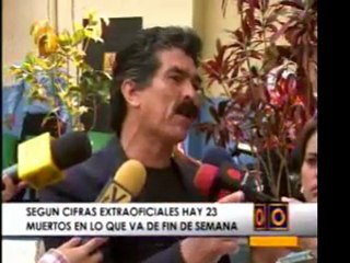 Cifras rojas del fin de semana