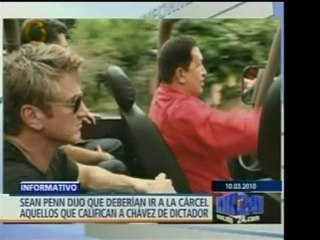 El actor afecto al Pdte. Chavez Sean Penn dijo que los perio